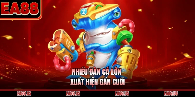 Nhiều đàn cá lớn xuất hiện gần cuối